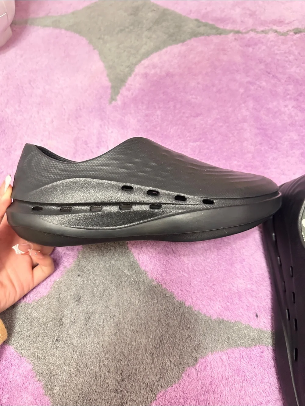 STAND+ Black Slip-On Work Clogs